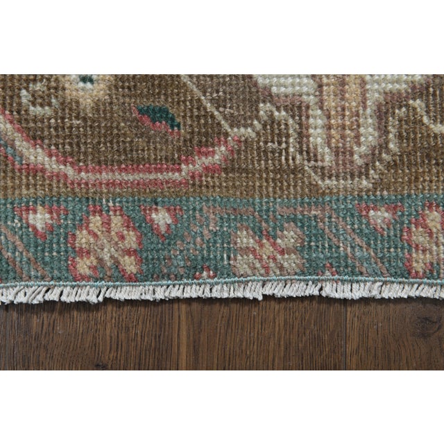 1970s Vintage Persian Handmade Wool Cotton Pink Area Rug For Sale - Image 4 of 11