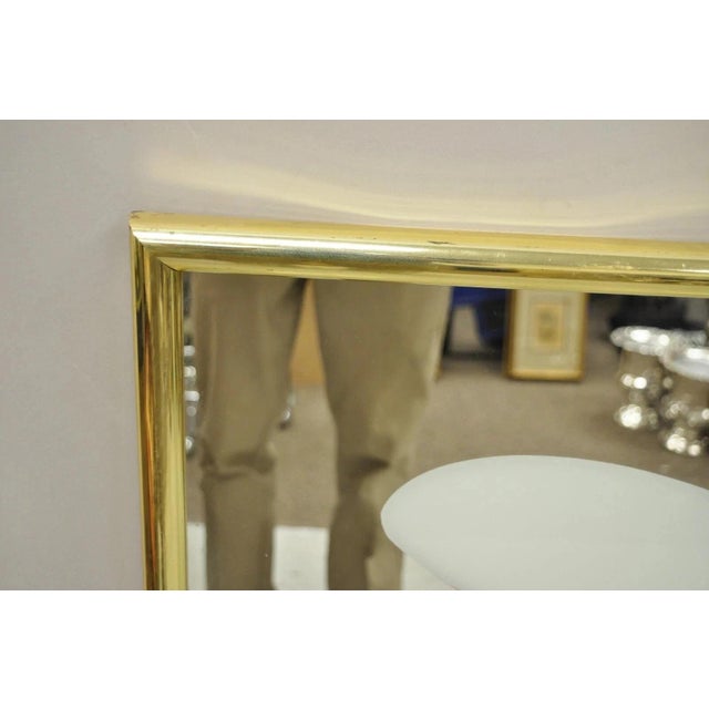 Late 20th Century Vintage Art Deco Style 38" Square Art Wall Mirror With Vogue Woman in Hat For Sale - Image 5 of 11