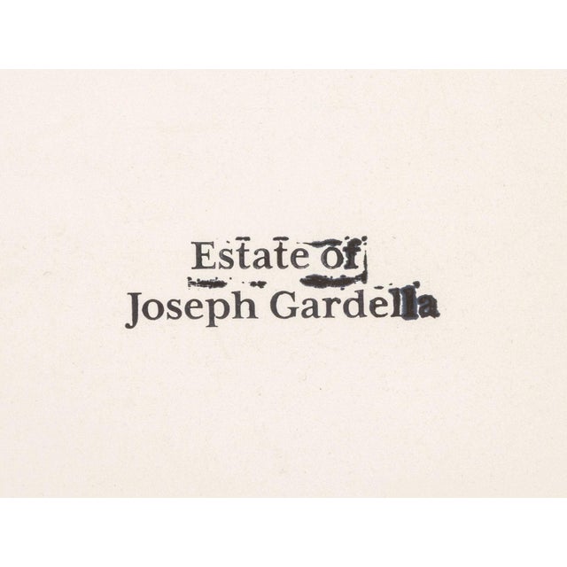 Black Joseph Gardella Abstraction Mixed Media on Paper For Sale - Image 8 of 8