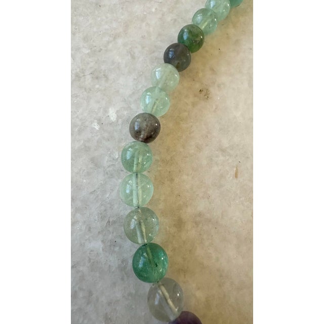 Contemporary Vented Fluorite Beaded Necklace by Matthew Izzo Collection For Sale - Image 3 of 4