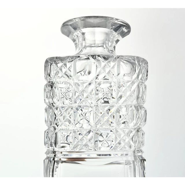 1970s Vintage Set of 4 Wine Spirits Liquor Crystal Decanter Set For Sale - Image 9 of 14