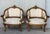 French Italian Rococó Louis XV Fauteuils or Slipper Chairs - a Pair For Sale - Image 3 of 12
