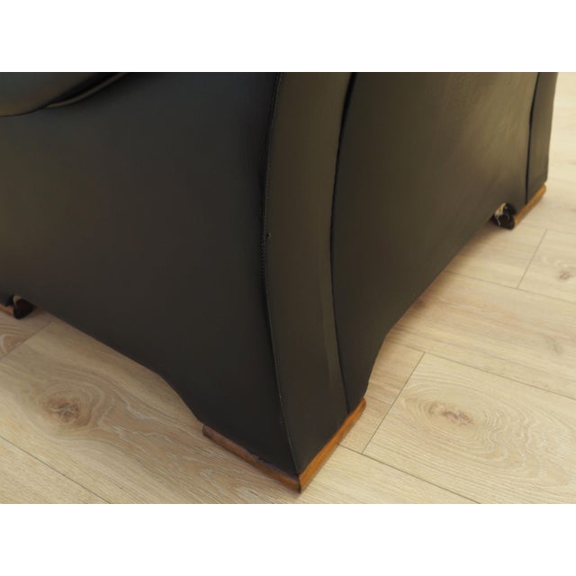Italian Black Armchair, 1980s For Sale - Image 15 of 18