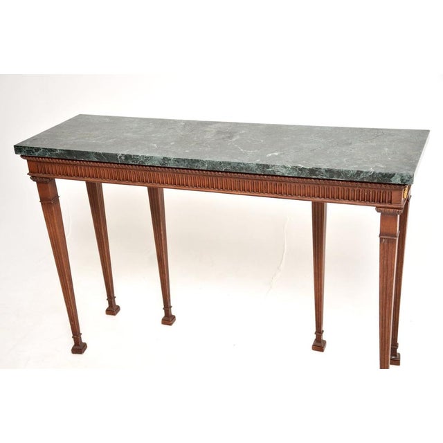 Antique Georgian Marble Top Console Table, 1930s For Sale - Image 12 of 13