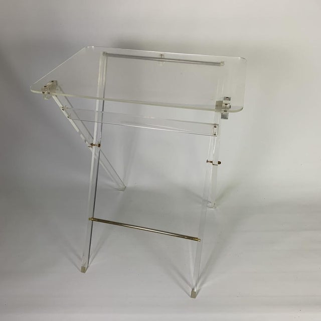 Acrylic Glass Folding Table, 1970s For Sale - Image 16 of 18
