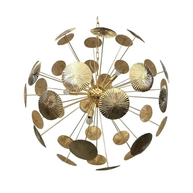 2020s Contemporary Water-Lily Sputnik Sphere Chandelier For Sale - Image 5 of 7