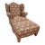 Wingback Armchair & Ottoman Elephants & Leopards Custom Designer For Sale