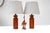 Wood Large Mid-Century Modern Danish Teak Table Lamps, Set of 2 For Sale - Image 7 of 13