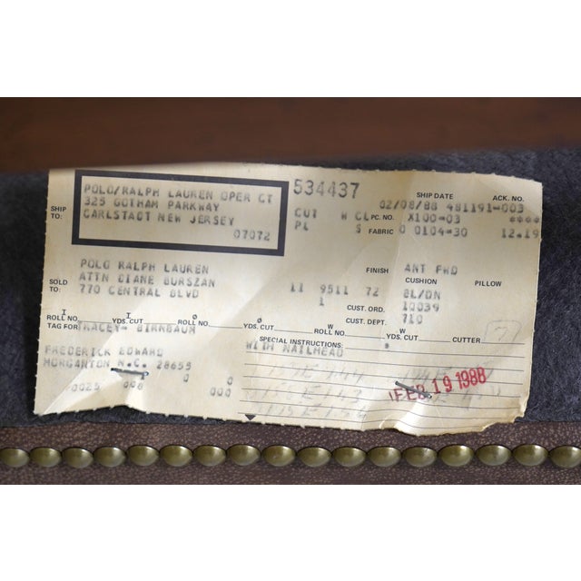 Ralph Lauren Leather Chippendale Wing Chair For Sale - Image 17 of 18