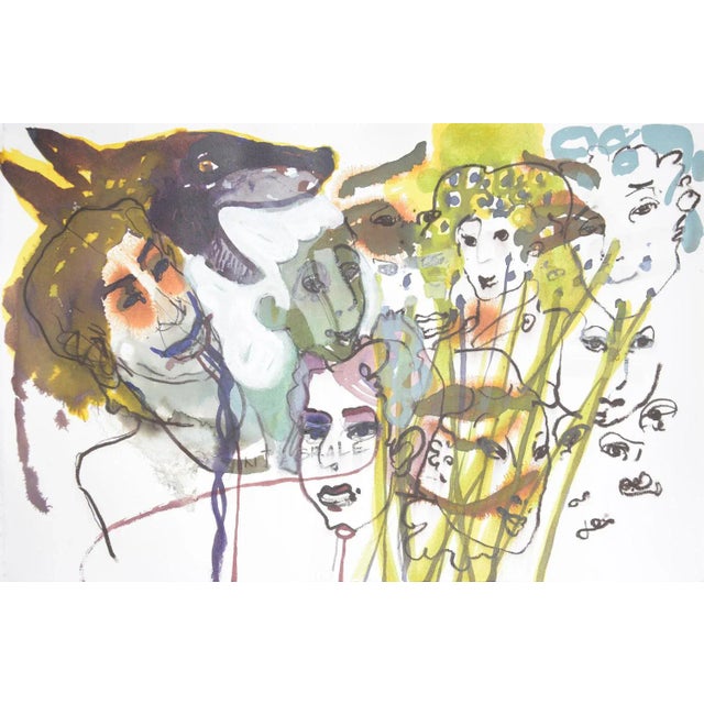 Sandra Detourbet, Stalker, 2016, Ink on Paper For Sale - Image 3 of 3