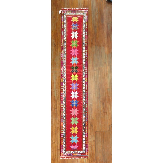 Textile Wild Color Vintage Turkish Runner, 2'7'' X 14'3'' For Sale - Image 7 of 7