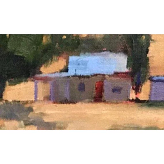 Farmhouse Cottage Oil Painting of Pierce Road, Benicia - Plein Air For Sale - Image 3 of 13