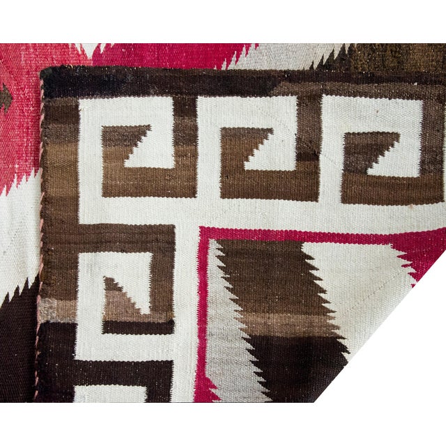 Early 20th Century Native American Navajo Rug For Sale - Image 14 of 15