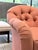 Kravet Set of Kravet Tufted Swivel Club Chairs With Matching Ottoman For Sale - Image 4 of 12