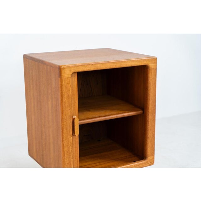 Brown Cabinet with Tambour Door by CFC Silkeborg For Sale - Image 8 of 10