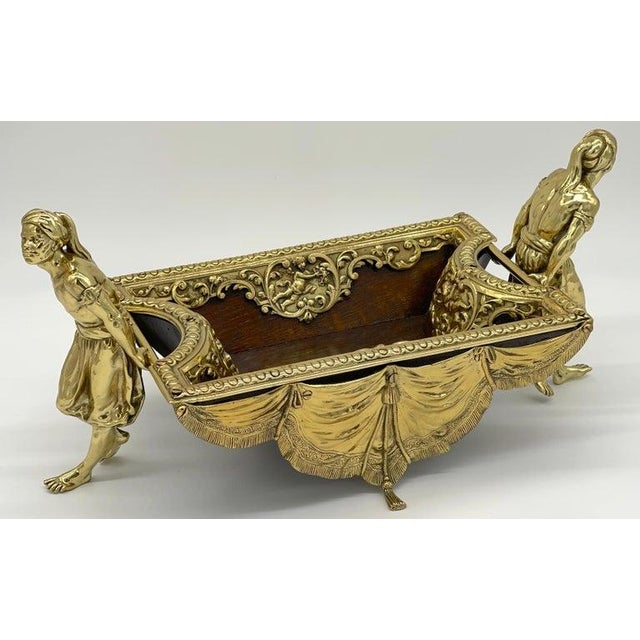Bronze 19th Century French Moorish Gilt Bronze Figural Centerpiece For Sale - Image 8 of 10