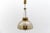 Brass and smoked glass ceiling lamp from limburg, germany, 1960s the lamp is executed with 4x e27 edison screw fit bulb....
