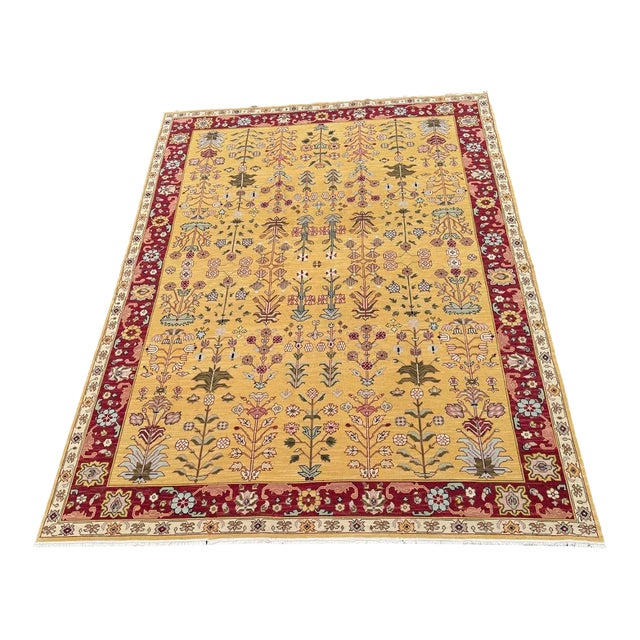 Large -Scale Hand Woven Soumak Rug For Sale
