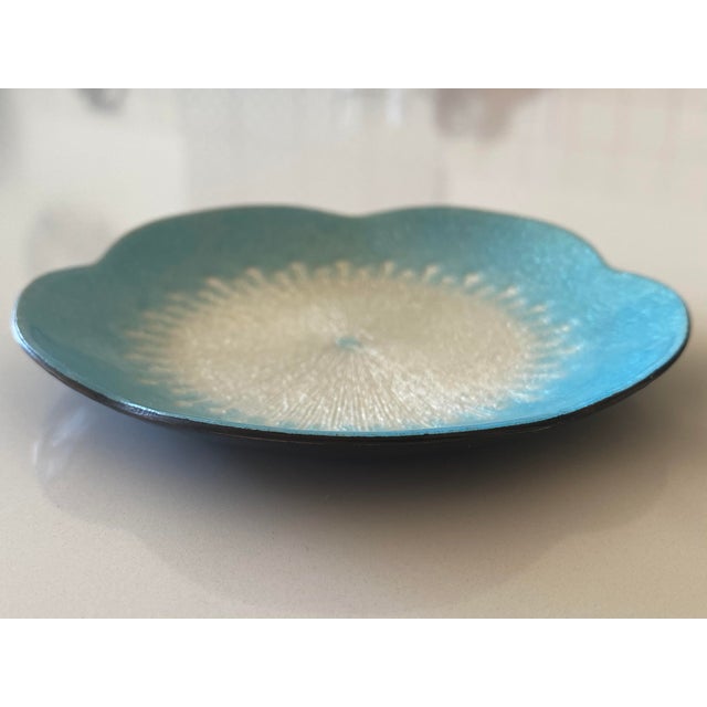 Ando Japanese Enamel Cloisonne Snowflake Dish For Sale In New York - Image 6 of 8