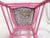 Faux Bamboo Pink Desk or Vanity Chair For Sale - Image 12 of 12