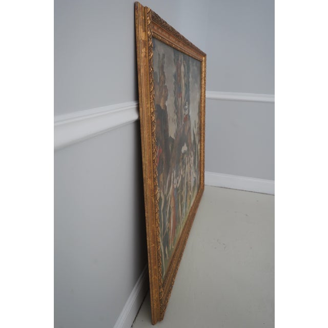 Age: Approx: 70 Years Old Details: Nice Gold Finish Frame Quality Construction Large Impressive Painting Quality Vintage...