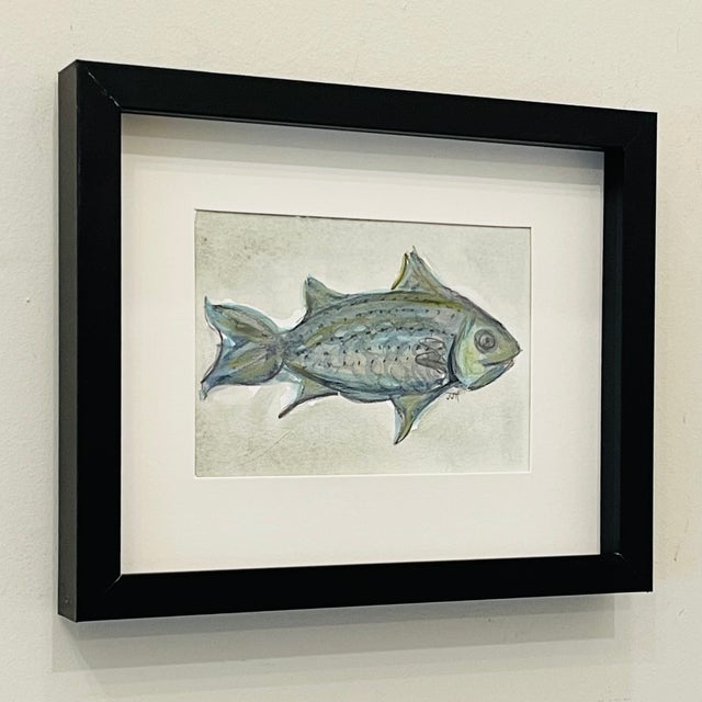 2020s Contemporary Mixed-Media Watercolor​ - By JJ-Hogan | Will You Follow Me?, Framed For Sale - Image 5 of 8
