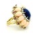 Italian 18k Gold Lapis, Coral, Ruby & Diamond Cocktail Ring, 1970s, Size 7 For Sale - Image 4 of 18