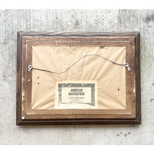 Paper 1940s Alfred Vickers “Spring Afternoon” Vintage Framed Reproduction Print For Sale - Image 7 of 8