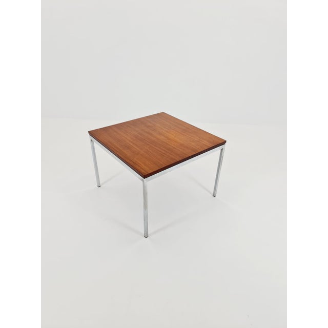 German Teak Coffee Table with Chrom Legs from Knoll International, 1960s For Sale - Image 13 of 13