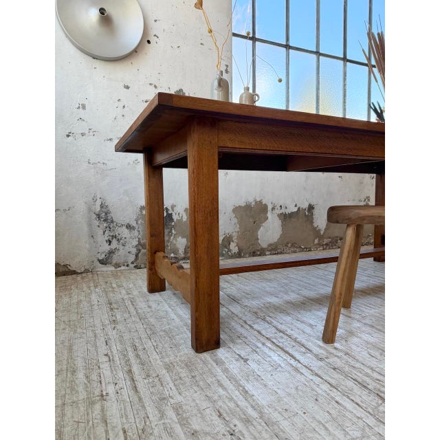 Oak Farm Table, 1970s For Sale - Image 14 of 18