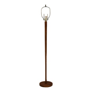 1960s Walnut Mid Century Modern Floor Lamp For Sale