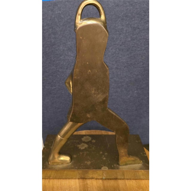 Maitland-Smith Hessian Soldier Style Brass Doorstop For Sale In Pittsburgh - Image 6 of 8