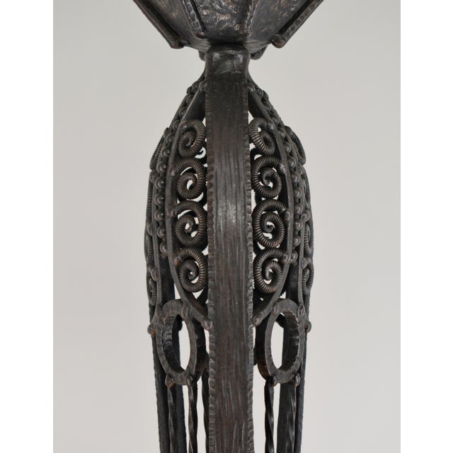 French Art Deco Chandelier by Verreries Des Hanots - 1930 France For Sale - Image 9 of 14