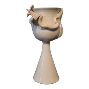 Late 19th Century Sculptural Ceramic Goblet by Marcy Berkowitz — Studio Art Pottery