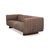 Contemporary Modern Channel Tufted Leather Sofa For Sale - Image 3 of 10