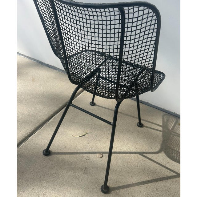 1950s Attributed to Russell Woodard Sculptura Metal Dining Chairs, 8 Pieces For Sale - Image 10 of 12