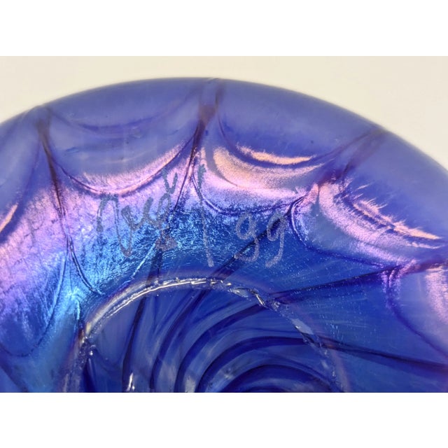 Czech Bohemia Art Glass Bowl For Sale - Image 11 of 11