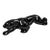 Vintage Glossy Black Ceramic Panther Sculpture With Db Mark For Sale