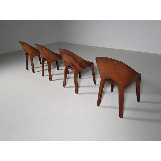 Cassina Set of Four Lira e Liuto CAB-K5 Chairs by Mario Bellini for Cassina, Italy, 1980s For Sale - Image 4 of 9