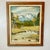 Wood Mid-Century Rustic Americana Elk Wildlife & Scenic Mountain Steam Oil Painting, Signed J. Dirks For Sale - Image 7 of 14