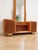 Mid-Century Italian Console Table in Burl Wood and Glass – 1950s Design Refined vintage console table from Italy, dating...