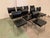 Vintage Chrome and Imitation Leather Chairs, Set of 9 For Sale - Image 4 of 6