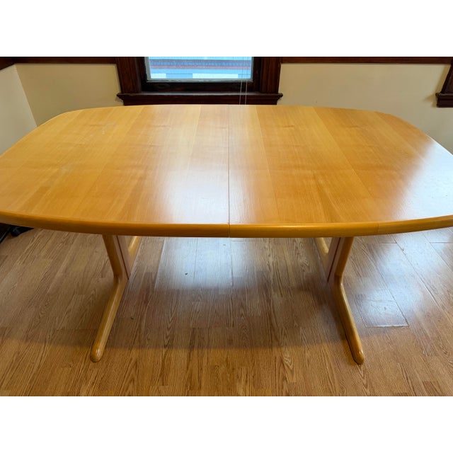 Skovby Møbelfabrik A/S Skovby Danish Modern Sculpted Extension Dining Table For Sale - Image 4 of 5