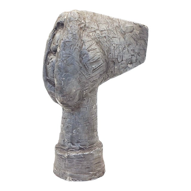 Brutalist Bust - James Wenkle, C. 1960 For Sale