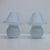 1970s Vintage Italian White Murano Mushroom Lamps - a Pair For Sale - Image 5 of 10