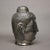 Silver Tibetan Gilt Silver Ceramic Buddha Head Sculpture 20th C For Sale - Image 8 of 10