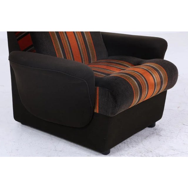 Textile Mid-Century Fabric Armchair, 1960s For Sale - Image 7 of 11