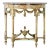 French 19th Century Louis XVI Style Carved Demilune Console For Sale