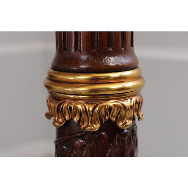 Wood Maitland Smith George III Style King Size Mahogany Tester Canopy Bed For Sale - Image 7 of 18