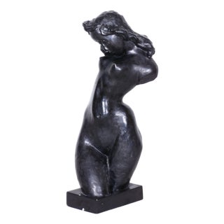 Art Deco Plaster Sculpture from Lugs Theodor, Czech, 1920s For Sale